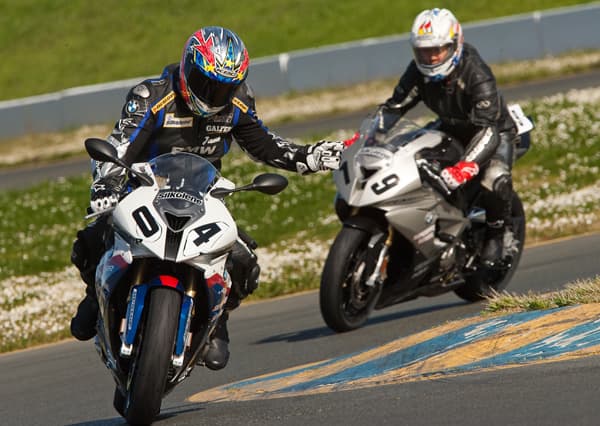 Specific hand signals for immediate feedback while on track.